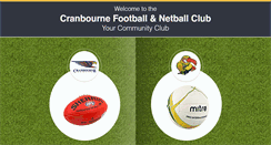 Desktop Screenshot of cranbournefc.com.au